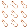 Lot de 9 épingles de sûreté orange en forme de poire pour tricot et étiquetage - Orange