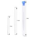 Beading needle set with 7.6cm and 11.5cm big eye needles and a storage tube - 2 Pcs Set with Storage Tube (7.6/11.5cm)