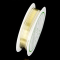 1.0mm gold jewelry wire on white spool for DIY crafting and wire wrapping - Gold (1.0mm)