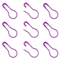 Épingles à nourrice violettes en forme de gourde pour marquage DIY, lot de 9 pièces - Violet