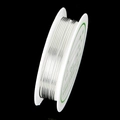 0.1mm silver jewelry wire on white plastic spool for DIY handmade beading and crafts - Silver (1.0mm)