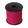Flat rose red faux suede leather cord roll for DIY jewelry weaving and crafts - 100 Yards/Roll / Rose Red
