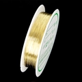 0.25mm gold craft wire on spool for DIY jewelry making and bead stringing - Gold (0.25mm)