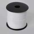 Cordón de terciopelo blanco de doble cara en carrete para joyería DIY y collares - 100 Yardas/Rollo / Blanco