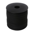 Rollo de cordón de ante sintético negro para manualidades y joyería DIY - 100 Yardas/Rollo / Negro