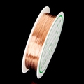 0.5mm Rose gold copper wire for jewelry making on a white plastic spool, DIY craft supply - Red Copper (0.25mm)