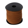 Cordón de ante marrón en carrete para joyería DIY y manualidades hechas a mano - 100 Yardas/Rollo / Café claro