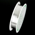 0.25mm silver jewelry copper wire on a white spool for DIY beaded crafts and letters - Silver (0.25mm)