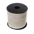 Rollo de cordón de ante de doble cara blanco roto para trenzado de joyas DIY - 100 Yardas/Rollo / Beige