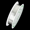 0.6mm silver copper wire on white spool for DIY jewelry making and bead stringing - Silver (0.6mm)