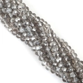 Cuentas de cristal facetado gris humo de 8mm para hacer joyas de bricolaje y pulseras - 8mm / Gris