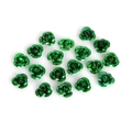 Green aluminum rose flower beads for DIY jewelry making and bracelet accessories - Green
