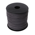 Cordón de ante sintético gris oscuro en carrete para joyería y trenzado manual - 100 Yardas/Rollo / Gris