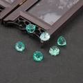 DIY lotus seed head beads in gradient turquoise blue and light cyan glass - 10mm x 7mm / Gradient Teal