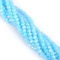 Vibrant blue faceted 6mm crystal rondelle beads for DIY jewelry making and crafts - 6mm (80-85 Pcs/Pack) / Medium Blue Jade AB