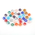 Faceted multi-color crystal glass rondelle beads for DIY jewelry making and bracelets - 8mm (35 Pieces/Pack) / Random Mixed Colors