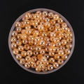 DIY colorful acrylic AB coated beads in bright orange for jewelry making and crafts - 8mm / 50 Pcs/Pack / Transparent Orange AB