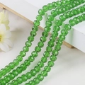 Strands of 8mm emerald green faceted glass crystal beads for DIY jewelry making - 8mm 1 Strand/Pack (Approx. 60-65 Pcs) / Grass Green