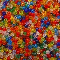 Mezcla de cuentas de vidrio transparente de 2-4mm para crear joyas y pulseras DIY - Color Aleatorio Transparente