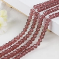Cuentas de cristal de vidrio facetado de 8mm color púrpura oscuro para joyería artesanal - 8mm / Morado Medio