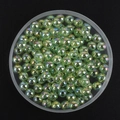 Iridescent light green acrylic round beads for DIY handmade jewelry and beaded crafts - 8mm / 50 Pcs/Pack / Transparent Light Green AB