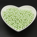 Lustre perle finte verde menta per la creazione di gioielli in una ciotola a cuore - Verde chiaro