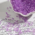 Transparent purple glass seed beads for DIY jewelry and embroidery crafts - Purple