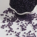Deep purple 2-4mm transparent glass seed beads for DIY jewelry and bracelet making - Deep purple