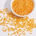 Bulk orange iridescent cylinder glass tube beads for handmade jewelry and sewing DIY crafts - 15g/Pack (Approx. 300 Pcs) / Orange Red