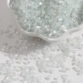 Polished iridescent AB white glass bugle beads for DIY jewelry and embroidery crafts - White / 2mm 15g/Pack Approx 700pcs