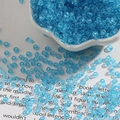 Light blue transparent 2-4mm glass seed beads for DIY jewelry and bracelet making - Lake Blue