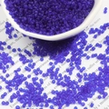 2mm transparent purple glass seed beads for DIY handmade jewelry and craft projects - Sapphire Blue