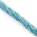 Strand of 3mm light blue faceted crystal glass bicone spacer beads for DIY jewelry - 4mm 1 Strand/Pack (Approx. 80-85 Beads) / Peacock Blue