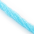 Strand of 3mm multifaceted light blue glass crystal beads for DIY jewelry making - 4mm 1 Strand/Pack (Approx. 80-85 Beads) / Lake Blue