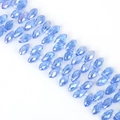 Faceted blue marquise crystal glass beads for DIY jewelry making and necklaces - 6x12mm (50 Pieces/Pack) / Light Blue AB