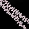 Pink faceted marquise glass crystal beads for DIY jewelry making and earring design - 6×12mm 50 Pcs/Pack / Pink Jade AB