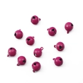 14mm rosenviolette lackierte Eisen-Glocken für DIY-Schmuck und Bastelarbeiten - 10er Pack / Fuchsia