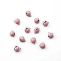 Morandi-rosa matte runde Eisen-Glocken mit Aufhängung für DIY-Handwerk und Schmuck - 10er Pack / Rosa
