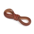 Flache braune Lederkordel Rolle für DIY Schmuckherstellung und Bastelbedarf 2 Meter - Quadratisch 5x1.5mm Durchmesser Kaffee