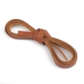 2 Meter langes braunes Lederband im Retro-Stil für DIY-Halsketten und Armbänder - Quadratisch 10x1.5mm Durchmesser Kaffee
