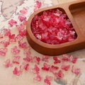 DIY jewelry making glass butterfly charms in transparent red color for hairpins and earrings - Mermaid Red