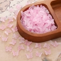 Pink purple butterfly beads for DIY hair accessories and vintage jewelry making - Rose Quartz Color