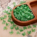 Translucent emerald green butterfly charm beads for DIY hairpins and traditional jewelry - Green Gold Foil