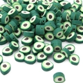 Perline di argilla polimerica a forma di avocado per braccialetti e collane fai da te - 30 Pezzi/Confezione / 11x10x4mm / Stile Avocado