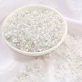 Mélange de perles de rocaille blanches et irisées de 3mm pour bijoux DIY dans un plat blanc - 3mm (30g/Paquet Environ 1000 Pièces) / Blanc