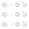 Chiusure a farfalla in argento e spille in acciaio inossidabile per gioielli DIY - Borsa / Argento