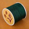 Donkergroen 72 nylon koord voor handgemaakte DIY armbanden en kettingen op een spoel - 1 Stuk / Donkergroen
