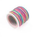 Regenboog nylon koord op spoel voor DIY handgemaakte armbanden en vlechtprojecten - 1 Stuk / Kleurrijk
