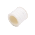Wit gevlochten 72 nylon koord op spoel voor DIY sieraden maken en handwerkprojecten - 1 Stuk / Wit