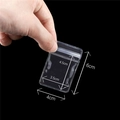 Klare 4x6cm PVC-Druckverschlussbeutel für Schmuck mit Aufhängeloch und Maßangaben - 4x6cm (50 Stück/Packung)